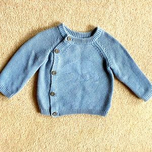 Lupilu pure collection blue sweater 2-6 months